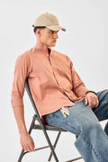 Sleek Mandarin Oxford Shirt