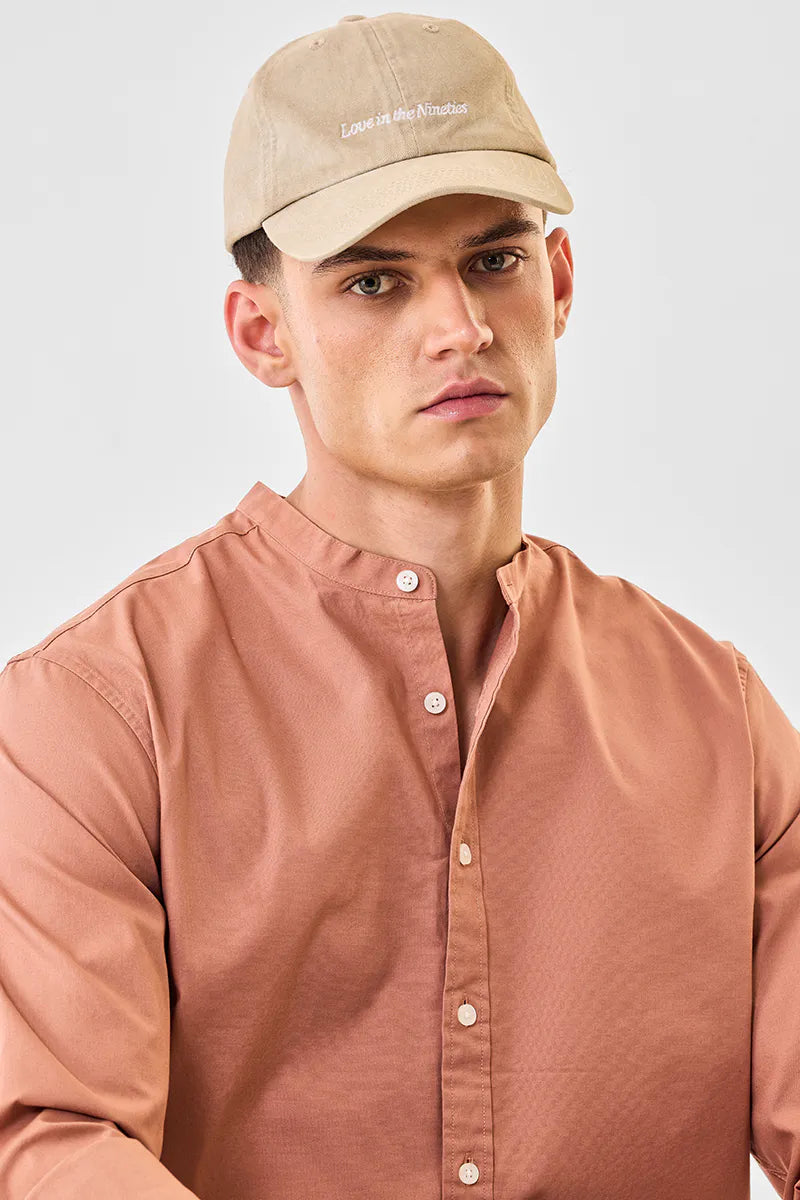 Sleek Mandarin Oxford Shirt