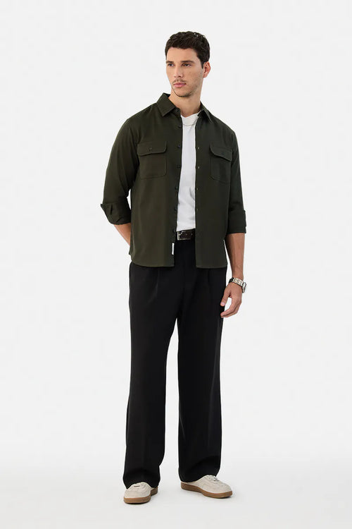 Linen Essential Double Pocket Shirt