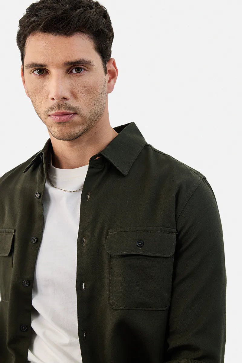 Linen Essential Double Pocket Shirt